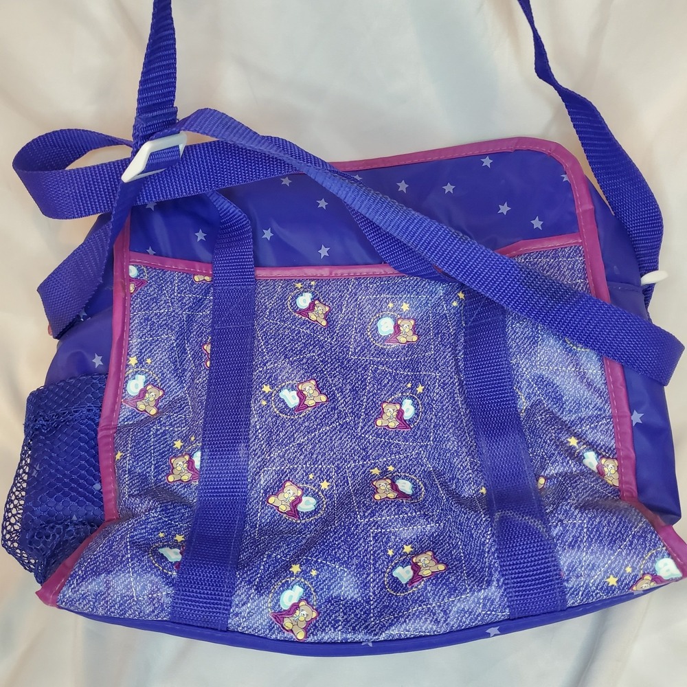 Vintage Ross Similac Baby Teddy Bear‎ Diaper Bag Insulated Blue Hospital Bag